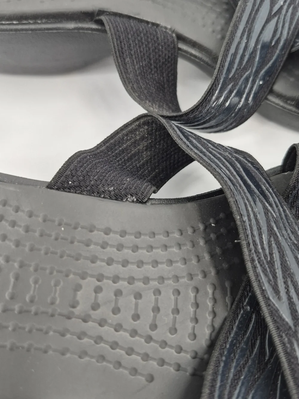 Women’s Crocs Molalla II Black Criss-Cross Sandals Size 7W